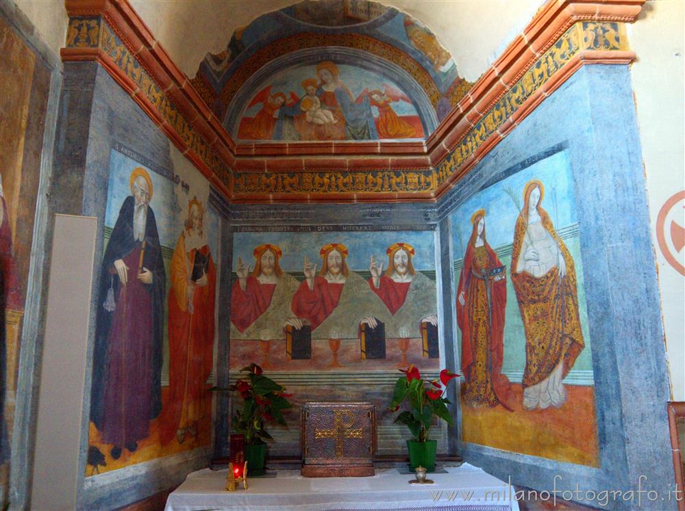 Benna (Biella, Italy) - Fresco of the Trinity in the Church of San Pietro